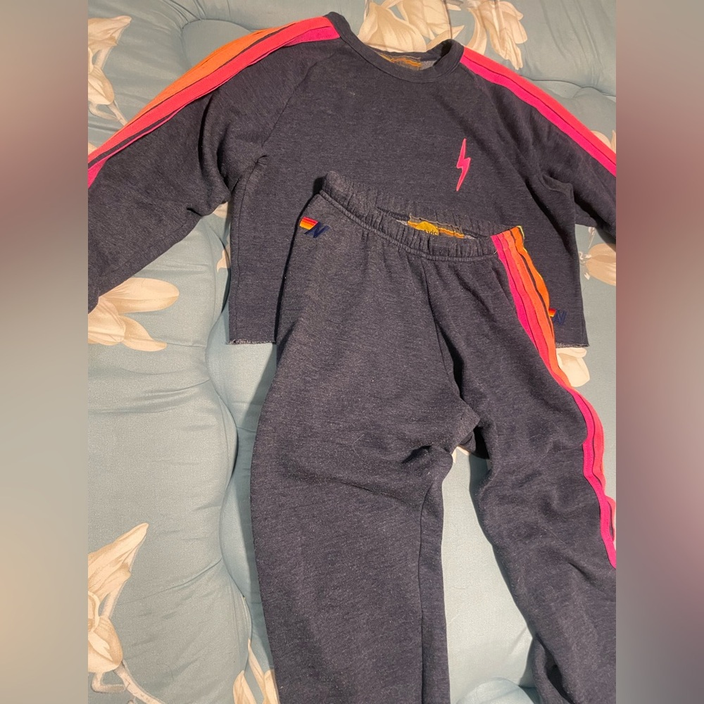 Women’s aviator nation sweat set size small
